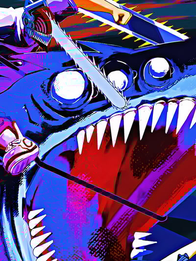 【週邊】星空工作室－鏈鋸人 電次vs蕾塞 裝飾畫4