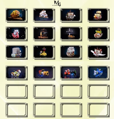 【海賊王】M4工作室-全員船系列 第十六彈 桑尼工具船 鯊魚潛水艇3號4