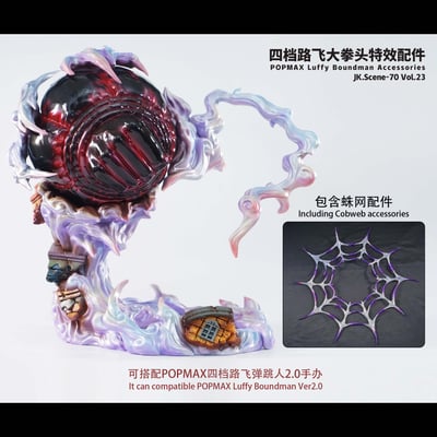 【海賊王】JacksDo-POPMAX四檔路飛大拳頭特效配件（不含人物）1