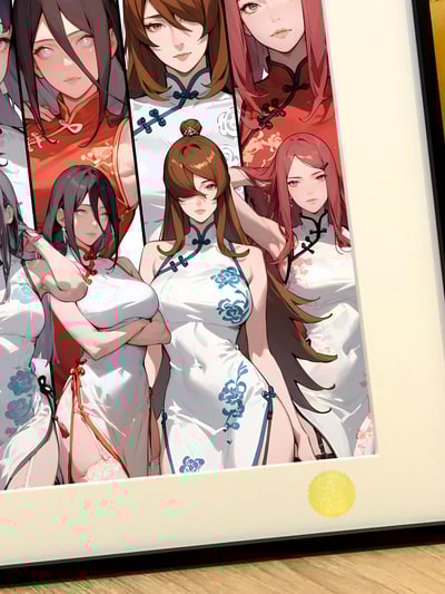 【週邊】星空工作室－火影忍者 火影女團 裝飾畫4