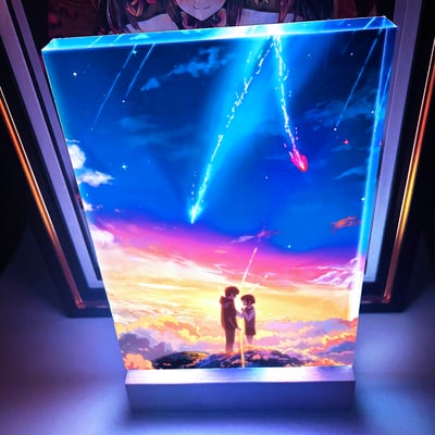 【週邊】阿喵畫社-你的名字發光透明卡磚1