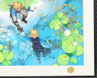 【週邊】H2工作室-與你同行 薩爾達傳說王國之淚曠野之息林克裝飾畫4