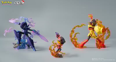 【寶可夢】POKET MANSTER-碳小侍&蒼炎刃鬼&紅蓮鎧騎 立體圖鑑6