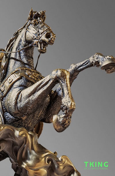 【神話傳說】TKING-戰神關羽仿銅版11