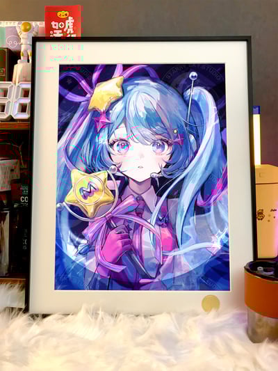 【週邊】星空工作室-炫彩初音 初音未來Miku公主殿下歌姬動漫二次元裝飾畫3