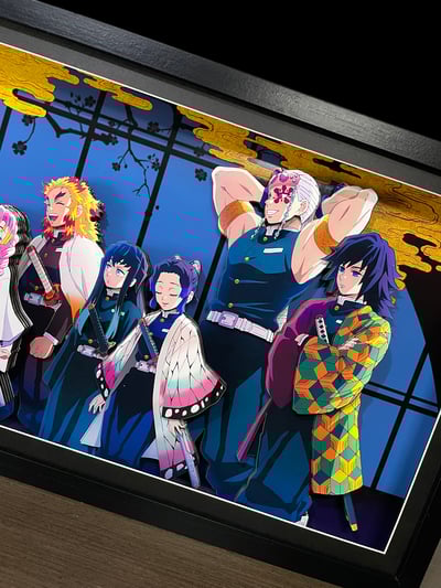 【週邊】神秘畫廊-鬼滅之刃九柱3D紙藝立體畫4