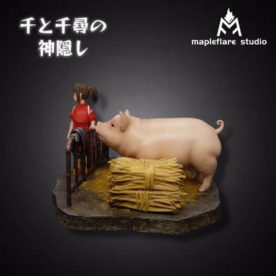 【宮崎駿】楓焰工作室-神隱少女系列 電影封面 千尋與父母3