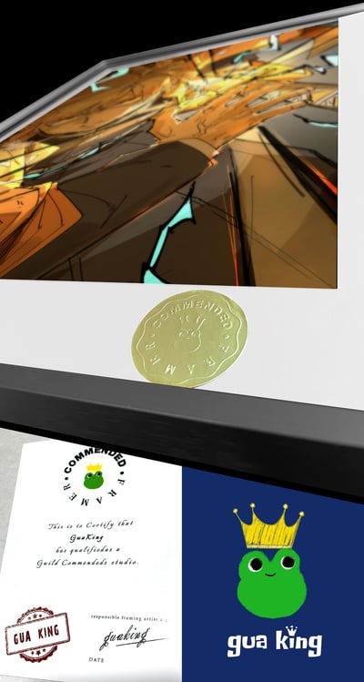 【週邊】皇呱－鬼滅之刃 金色閃光善逸 裝飾畫6