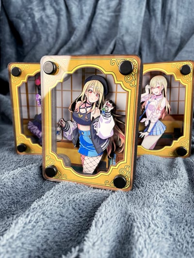 【週邊】萌萌匠-更衣人偶墜入愛河 喜多川海夢3D立體方磚擺台裝飾畫5