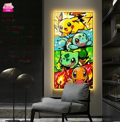 【週邊】阿喵畫社－寶可夢萌寵出擊 御三家 燈帶畫3