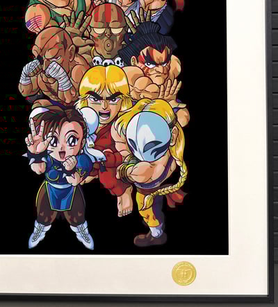 【週邊】H2工作室-Q版街頭霸王 春麗隆肯維加古烈巴洛克布蘭卡裝飾畫4