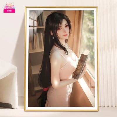 【週邊】阿喵畫社－最終幻想VII 初戀 蒂法 裝飾畫3