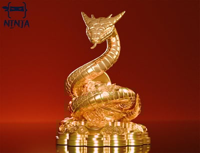 【寶可夢】NINJA Studio忍者工作室-靈蛇獻瑞 財富綿綿 攬財萬蛇4