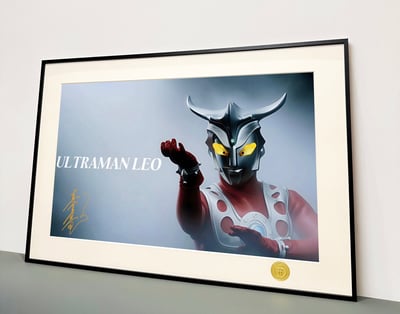 【週邊】H2工作室-雷歐奧特曼 鳳源真夏龍昭和奧特曼裝飾畫3
