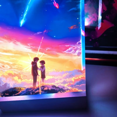 【週邊】阿喵畫社-你的名字發光透明卡磚4