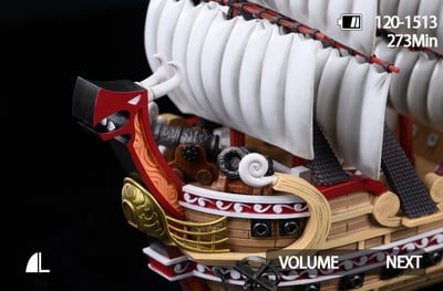 【海賊王】M4工作室-全員船系列 第十一彈 紅髮香克斯船 雷德.佛斯號4