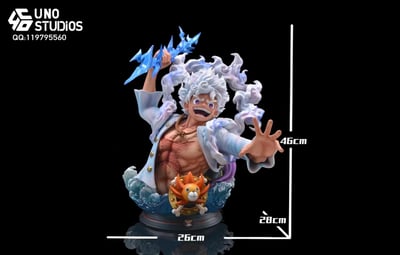 【海賊王】UNO工作室-尼卡路飛胸像3
