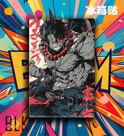 【週邊】巴洛克－海賊王 國風艾斯 裝飾畫&冰箱貼5