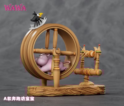 【宮崎駿】wawa工作室-宮崎駿桌面小擺飾 跑步坊寶寶1