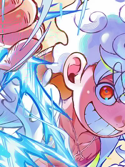 【週邊】星空工作室－海賊王 閃電尼卡 裝飾畫3