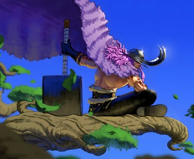 【週邊】H2工作室－海賊王 詛咒王子洛基 裝飾畫3