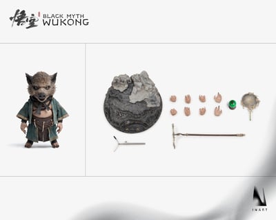 【正版授權】INART-黑神話：悟空 豬八戒 收藏級可動人偶3