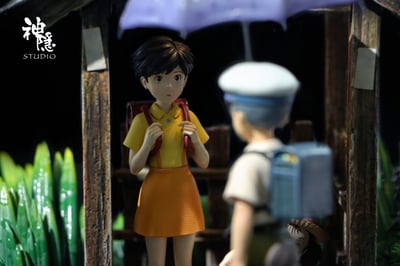 【宮崎駿】神隱工作室－剪影瞬間系列 龍貓雨幕裡的溫柔4