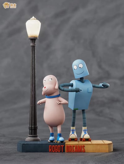 【再見機器人】萌金-studio-機器人之夢 路燈下的舞蹈擺飾2