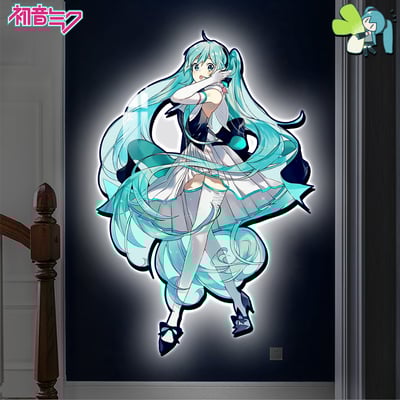 【週邊】阿喵畫社-初音未來燈帶畫6