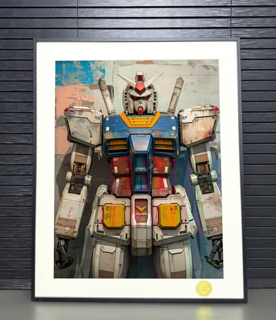 【週邊】H2工作室－機動戰士鋼彈 RX-78 塗鴉款高達 裝飾畫2