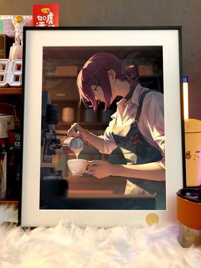 【週邊】星空工作室－鏈鋸人 咖啡師蕾塞 裝飾畫3