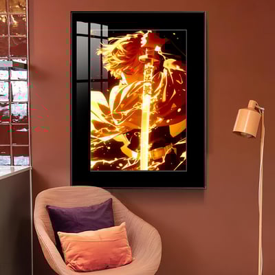 【週邊】橘子工作室－鬼滅之刃 我妻善逸 滅 裝飾畫＆色紙3