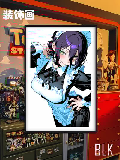 【週邊】巴洛克－鏈鋸人 女僕蕾塞 裝飾畫&冰箱貼1