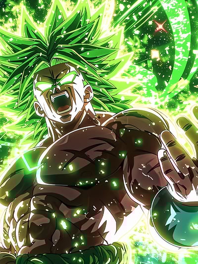 【週邊】星空工作室-布羅利 龍珠超級賽亞人Broli菠夢裝飾畫3