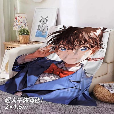 【週邊】千鳥社-名偵探柯南江戶川Conan午睡毯地毯裝飾畫3