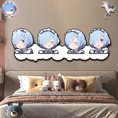 【週邊】阿喵畫社-Q版蕾姆大頭床頭燈帶畫2