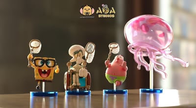 【海綿寶寶】AOA-Studios-WCF系列 海綿寶寶補全計畫 第一彈 水母田6