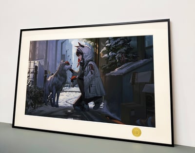 【週邊】H2工作室-德狗 明日方舟德州Arknights裝飾畫3