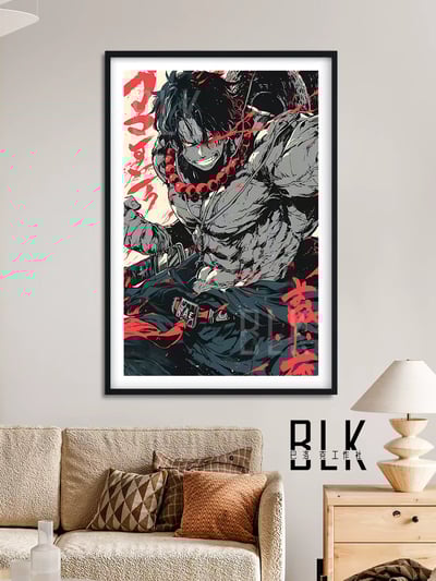 【週邊】巴洛克－海賊王 國風艾斯 裝飾畫&冰箱貼2