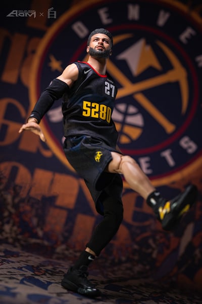 【可動人偶】Aom Toys-賈馬爾穆雷絕殺湖人歷史名畫親塗套裝7