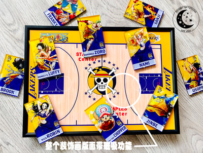 【週邊】星空工作室-海賊王湖人聯動冰箱貼創意畫4