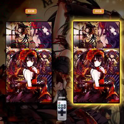 【週邊】阿喵畫社-約會大作戰 時崎狂三床頭燈帶畫1