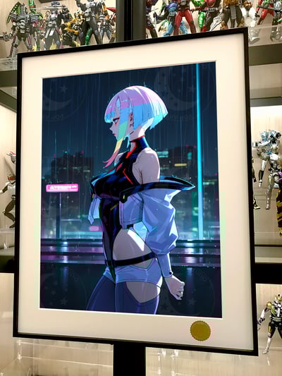 【週邊】星空工作室－賽博龐克：邊緣行者 雨之露西 裝飾畫2