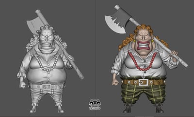 【海賊王】YZ工作室-海賊私車系列 達旦一家5