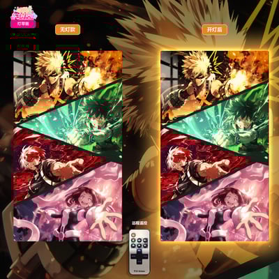 【週邊】阿喵畫社-英雄學院超長燈帶畫1