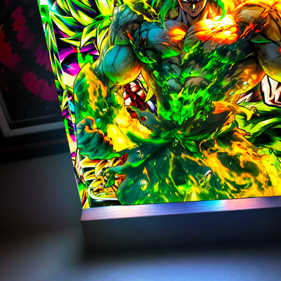 【週邊】阿喵畫社－戰力全開布羅利 發光展示磚3