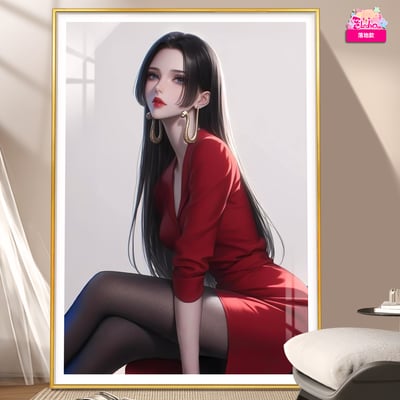 【週邊】阿喵畫社-女明星 紅裝出席 女帝4