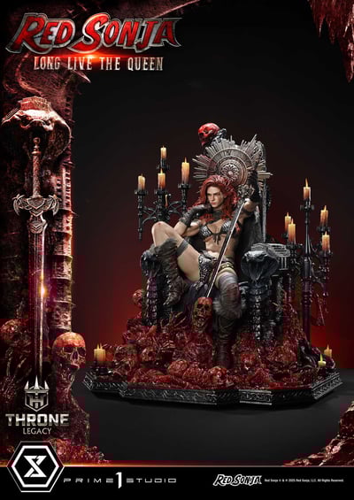 【正版授權】Prime 1 Statue-傳世王座 女王神劍 紅髮索妮亞 女王萬歲4