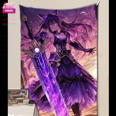 【週邊】阿喵畫社－夜刀神十香 雙聯裝飾畫6