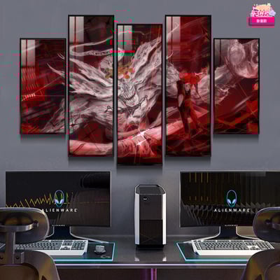 【週邊】阿喵畫社－咒術迴戰 宿儺對戰魔虛羅 無限斬擊 裝飾畫5